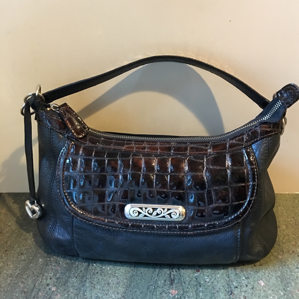 Brighton Leather and Croc Purse